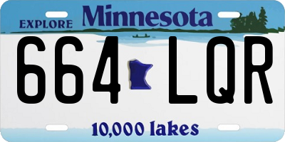 MN license plate 664LQR