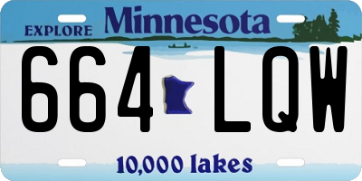 MN license plate 664LQW