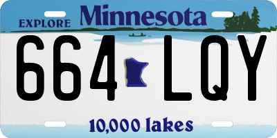 MN license plate 664LQY