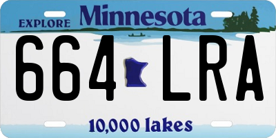 MN license plate 664LRA