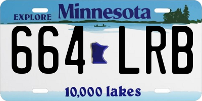 MN license plate 664LRB