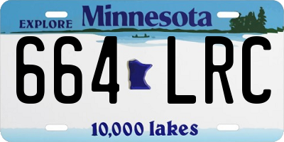 MN license plate 664LRC