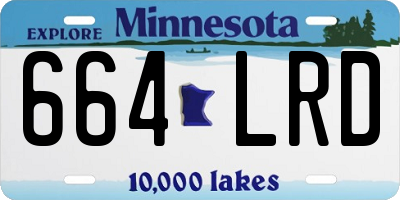 MN license plate 664LRD