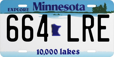 MN license plate 664LRE