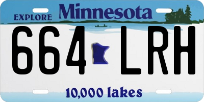 MN license plate 664LRH