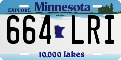 MN license plate 664LRI