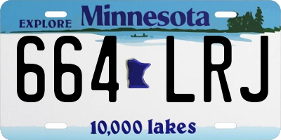MN license plate 664LRJ