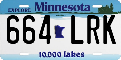 MN license plate 664LRK