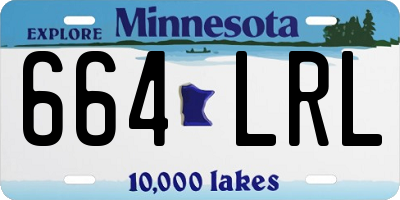 MN license plate 664LRL
