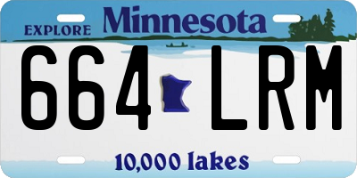 MN license plate 664LRM
