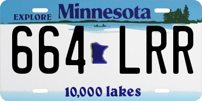 MN license plate 664LRR