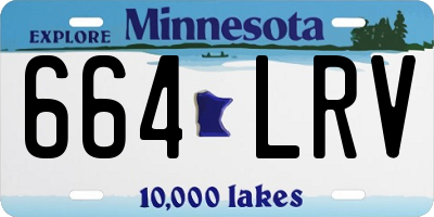 MN license plate 664LRV