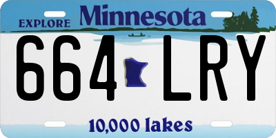 MN license plate 664LRY