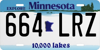 MN license plate 664LRZ
