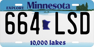 MN license plate 664LSD