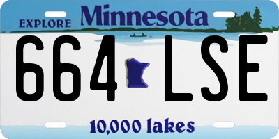 MN license plate 664LSE