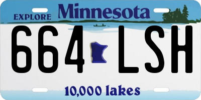 MN license plate 664LSH