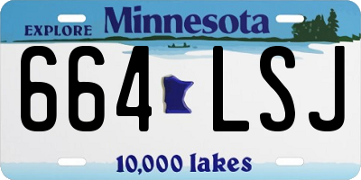 MN license plate 664LSJ