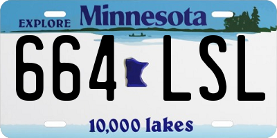 MN license plate 664LSL