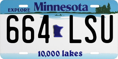 MN license plate 664LSU