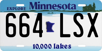 MN license plate 664LSX