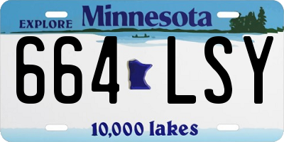 MN license plate 664LSY