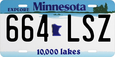MN license plate 664LSZ