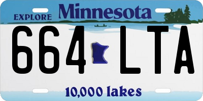MN license plate 664LTA
