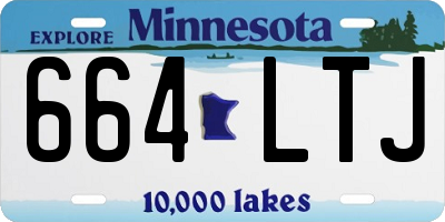 MN license plate 664LTJ