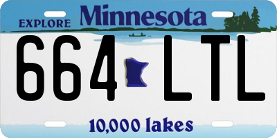 MN license plate 664LTL