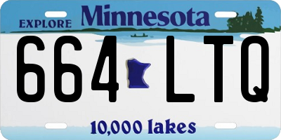 MN license plate 664LTQ