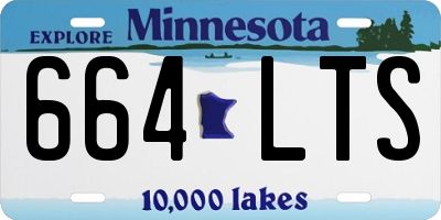 MN license plate 664LTS