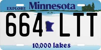 MN license plate 664LTT