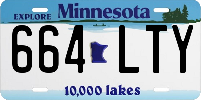 MN license plate 664LTY
