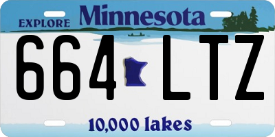 MN license plate 664LTZ