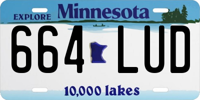 MN license plate 664LUD