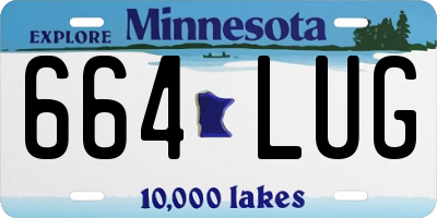 MN license plate 664LUG