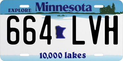 MN license plate 664LVH
