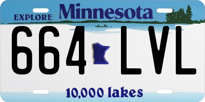 MN license plate 664LVL