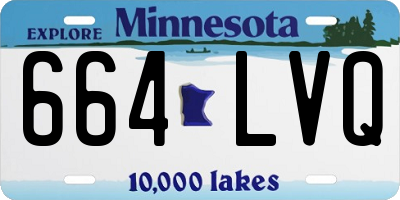 MN license plate 664LVQ