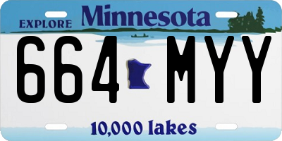 MN license plate 664MYY