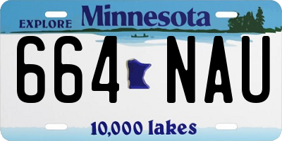 MN license plate 664NAU