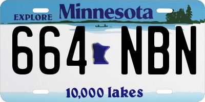 MN license plate 664NBN