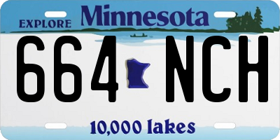 MN license plate 664NCH