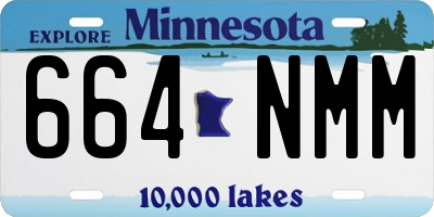 MN license plate 664NMM