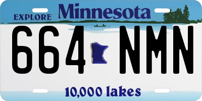 MN license plate 664NMN