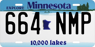 MN license plate 664NMP