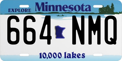 MN license plate 664NMQ