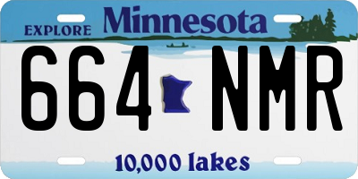 MN license plate 664NMR