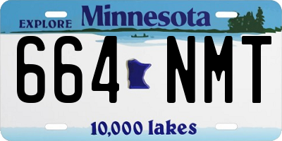MN license plate 664NMT
